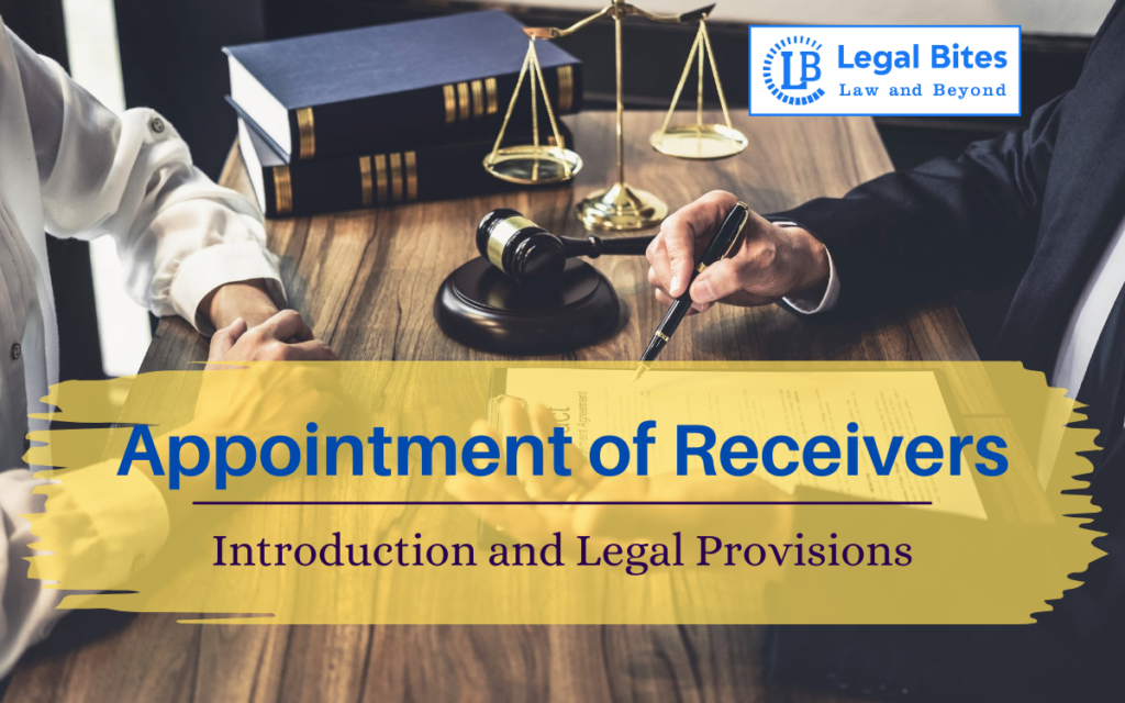 Appointment of Receivers Introduction and Legal Provisions Legal 60