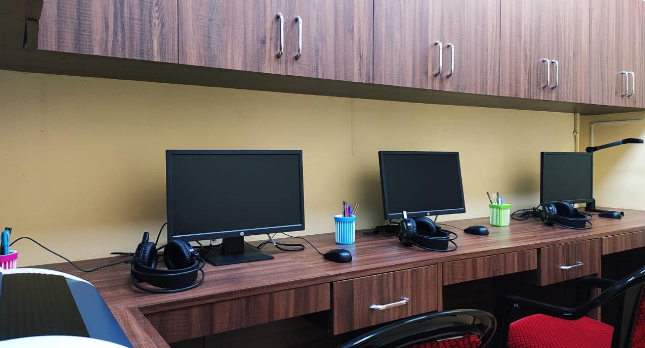 The lab has state-of-the-art tech to help students with visual impairments
