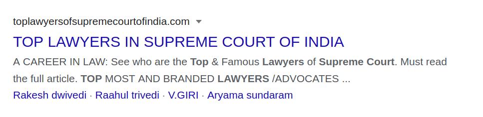 Top Google search result: Not bad for optimisation