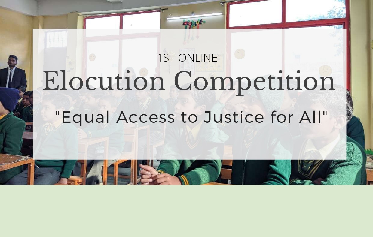 1st Online Elocution Competition University of Lucknow