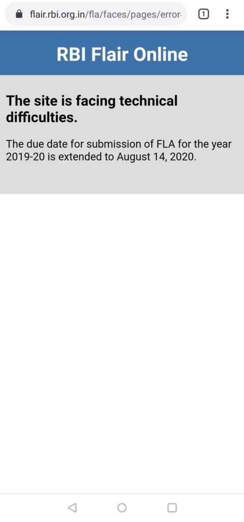 FLA return extension
