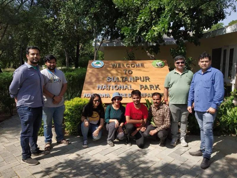 LL.M. students at Sultanpur National Park during a field visit
