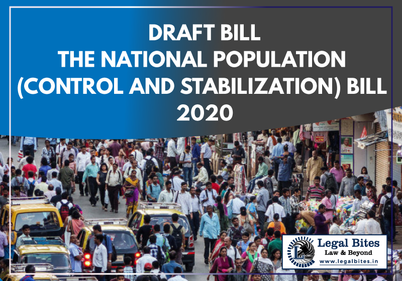 The National Population (Control and Stabilization) Bill 2020 Draft Bill