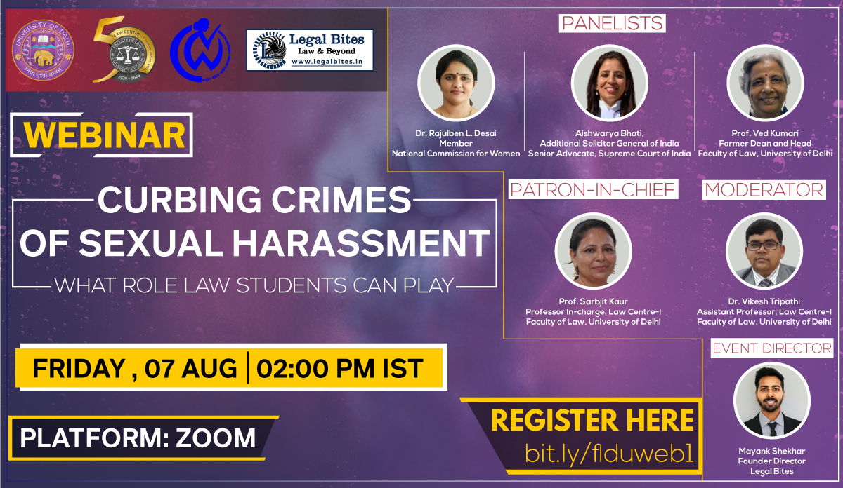 Curbing Crimes of Sexual Harassment What Role Law Students Can Play