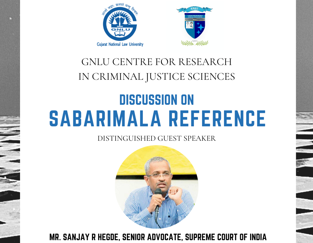 GNLU Webinar on Sabarimala Reference
