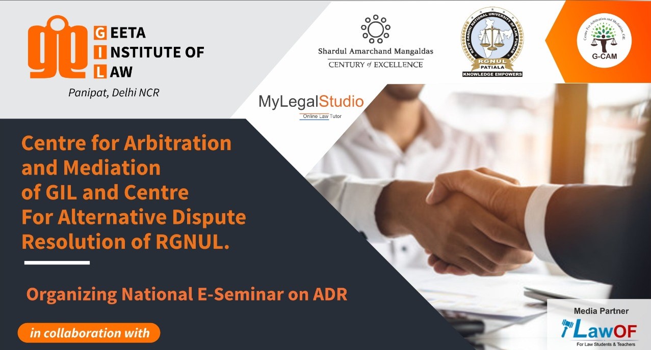 National E seminar on Development of Arbitration and Mediation Regime in India