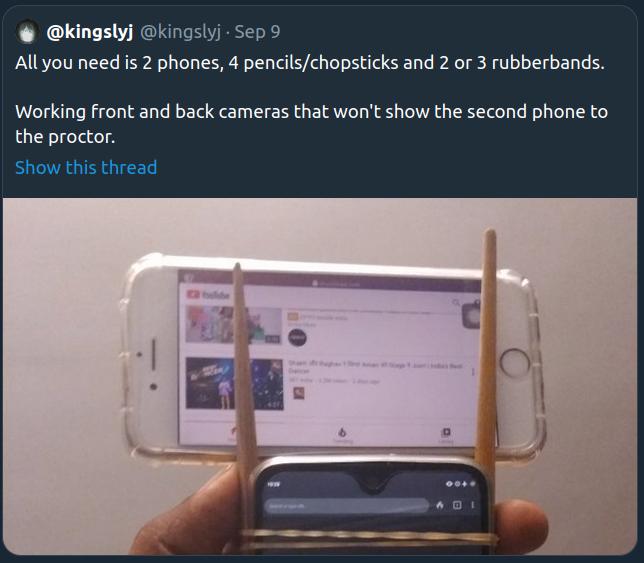 Taking your NLAT on an Android phone might be a recipe for disaster even with chopsticks