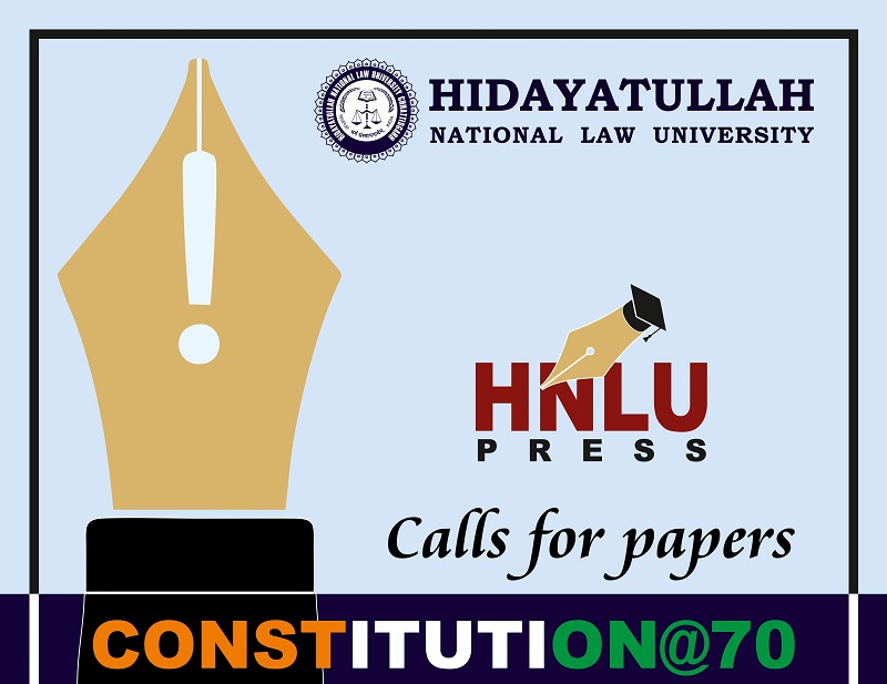 Call for papers on Constitution @ 70 | HNLU Raipur