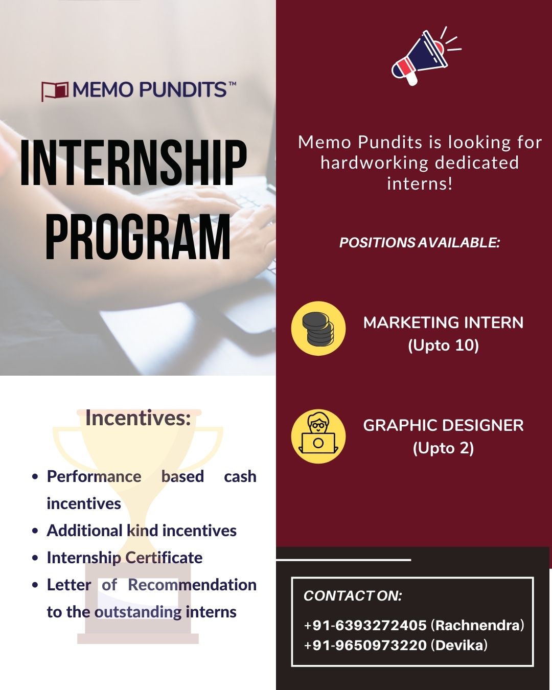 Memo Pundits Internship Post