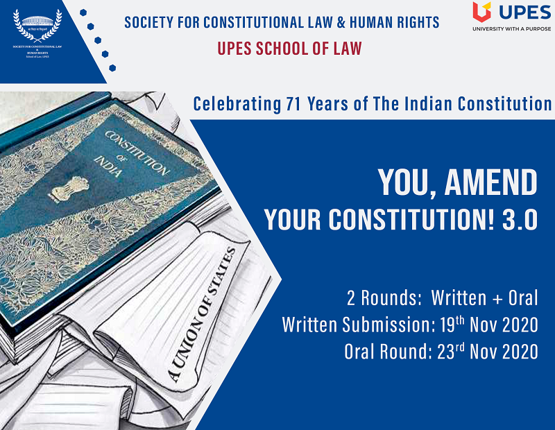 You, Amend Your Constitution 3.0 School of Law, UPES