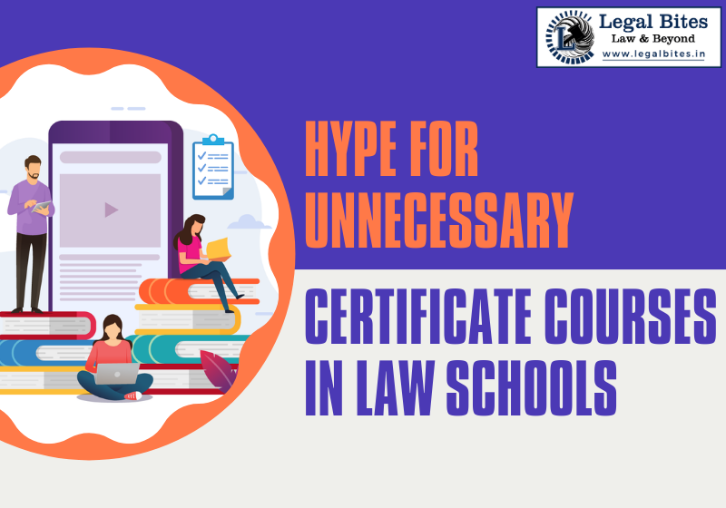 Unnecessary Certificate Courses in Law Schools