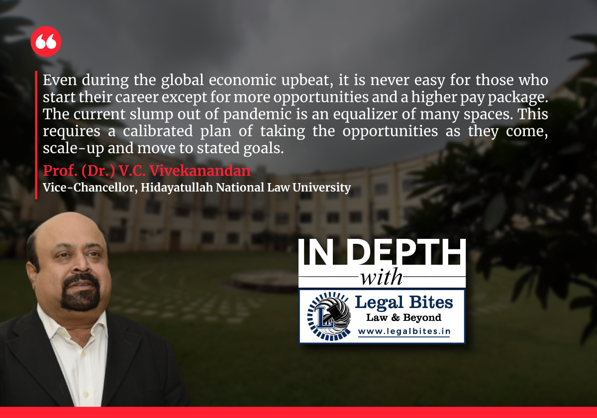 Prof. (Dr.) VC Vivekanandan, Vice-Chancellor HNLU