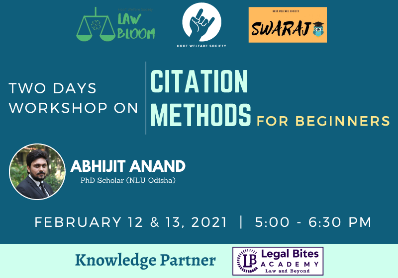 Two Days Workshop on Citation Methods