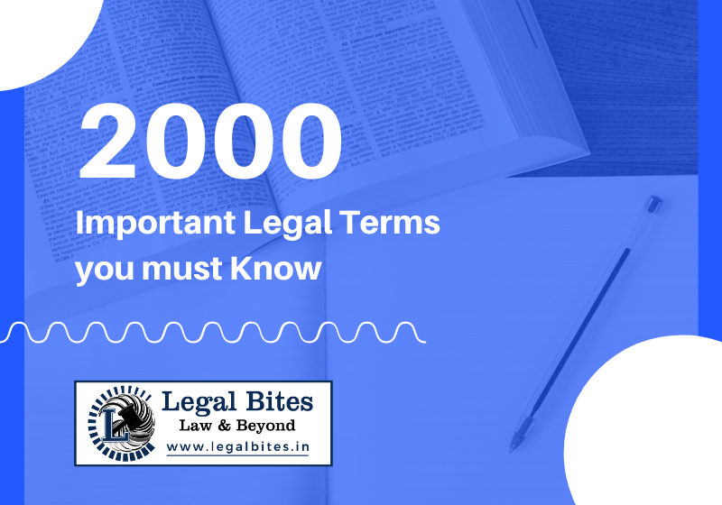 2000 Important Legal Terms you must Know