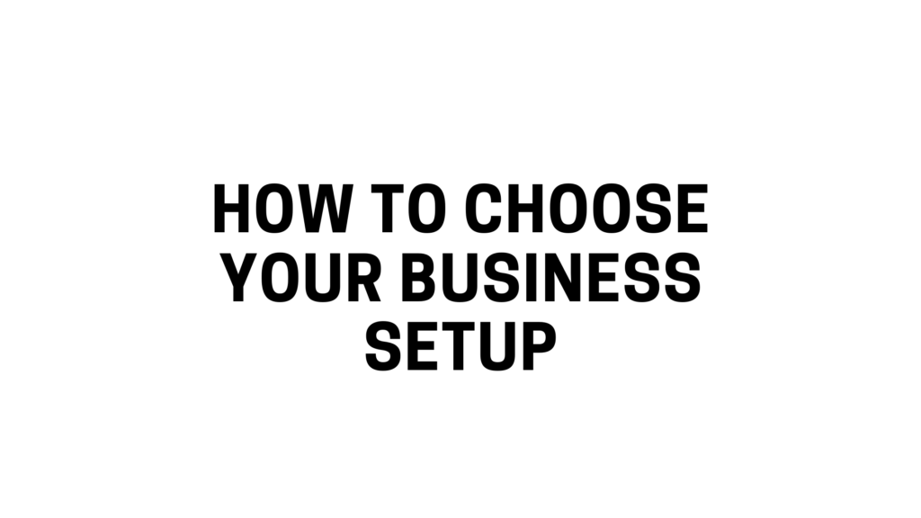 Business Setup