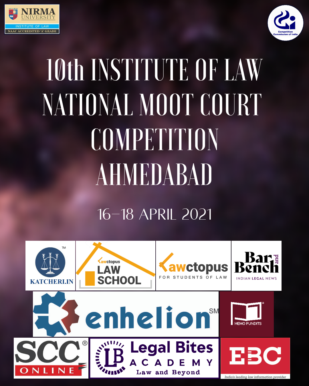 10th Institute Of Law National Moot Court Competition 2021 | Nirma University 2 10th Institute of Law Moot Court Competition 2021