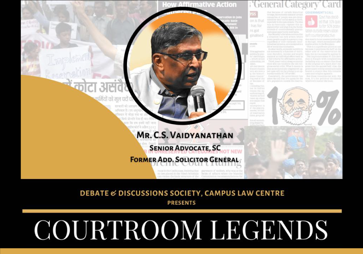 COURTROOM LEGENDS Episode 2: Equal Opportunity and Meritocracy | Campus Law Centre, University of Delhi 1 COURTROOM LEGENDS Episode 2: Equal Opportunity and Meritocracy | Campus Law Centre, University of Delhi