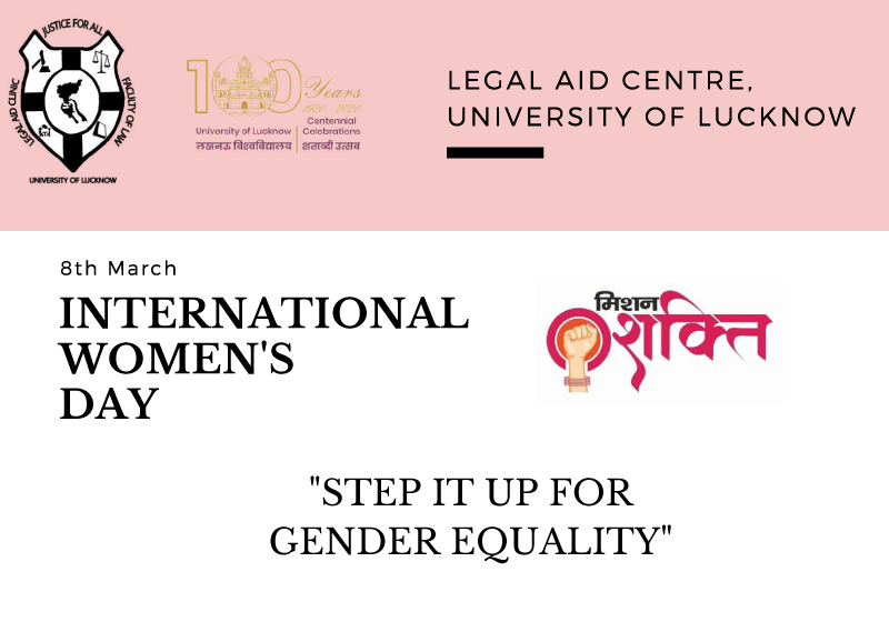 International Women's Day Fiesta 2021 | Legal Aid Centre, Faculty of Law, University of Lucknow