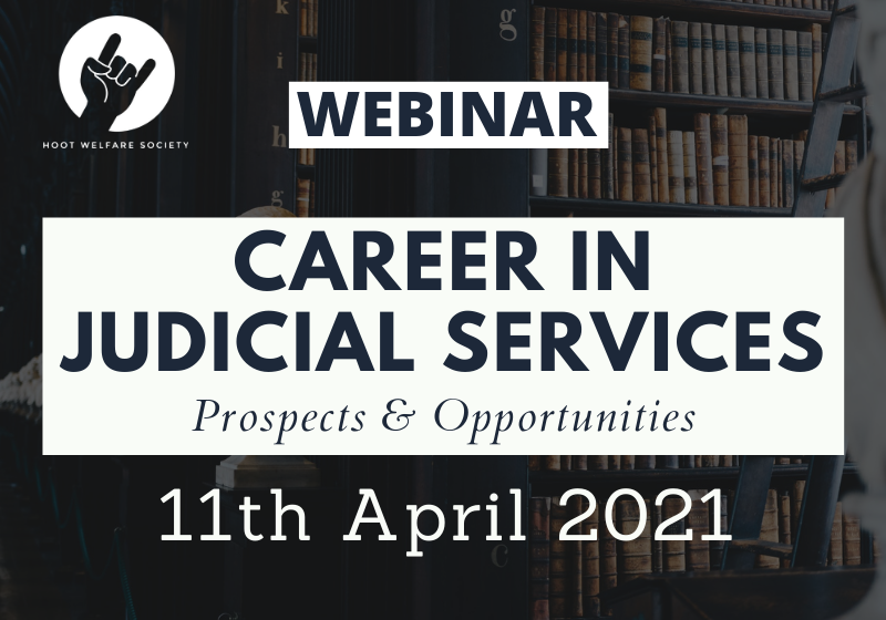 Webinar: Career in Judicial Services - Prospects & Opportunities | Hoot Welfare Society