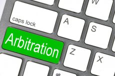 pic of the word arbitration on a keyboard