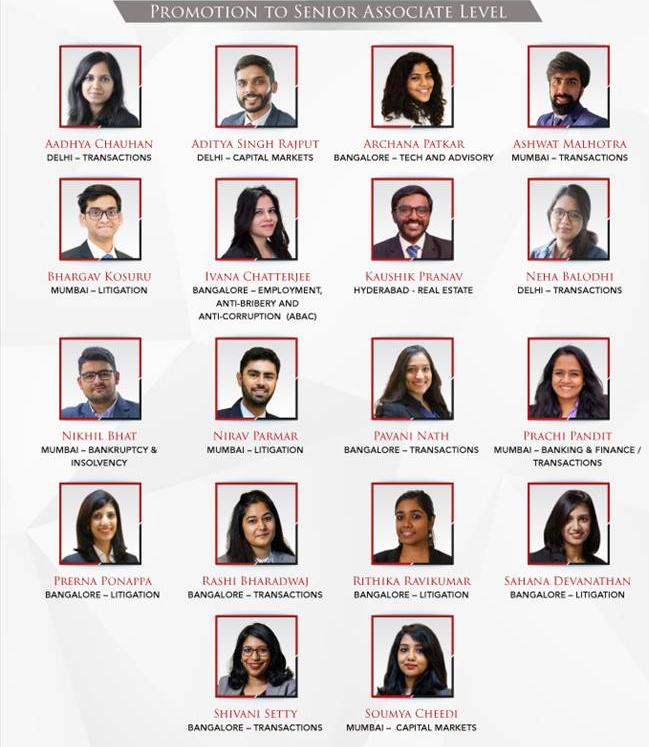 New senior associates at Indus