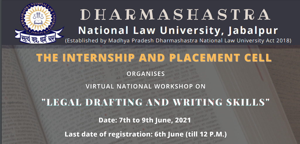 DNLU National Workshop on ‘Legal Drafting