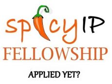 SpicyIP Logo with Text: SpicyIP Fellowship, Applied Yet?