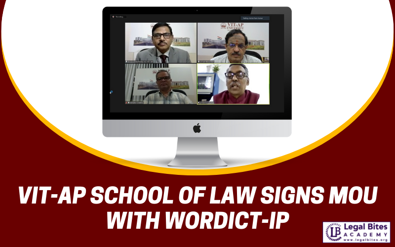 VIT-AP School of Law signs MoU with Wordict-IP