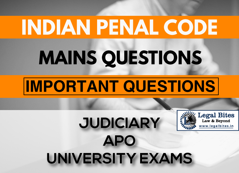 IPC Mains Questions Series Part