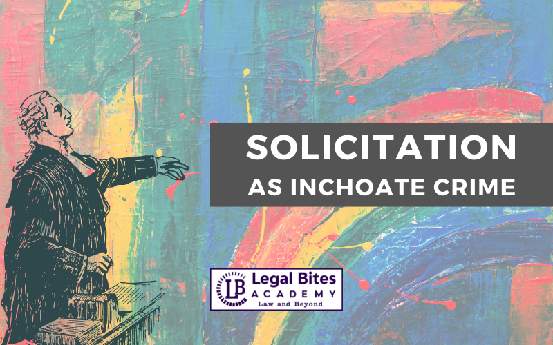Solicitation As Inchoate Crime