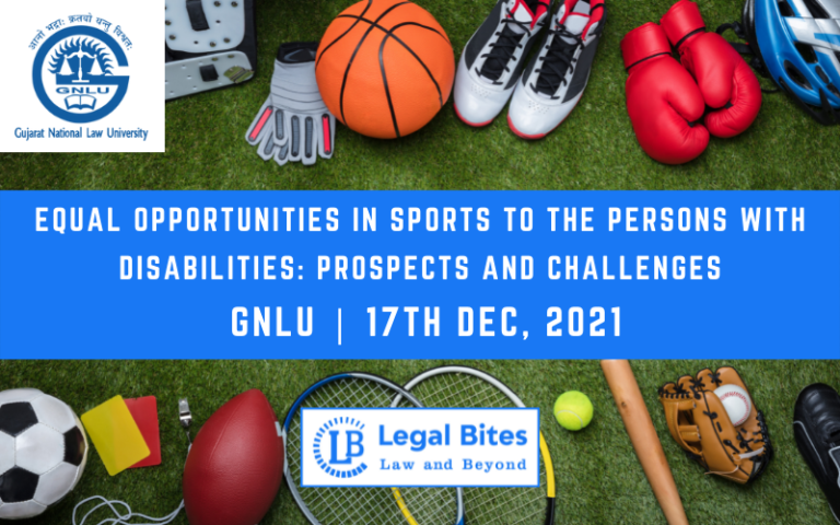 Equal Opportunities In Sports To The Persons With Disabilities Equal Opportunities In Sports To The Persons With Disabilities