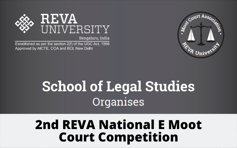 2nd REVA National E Moot Court Competition | REVA University 1 2nd REVA National E Moot