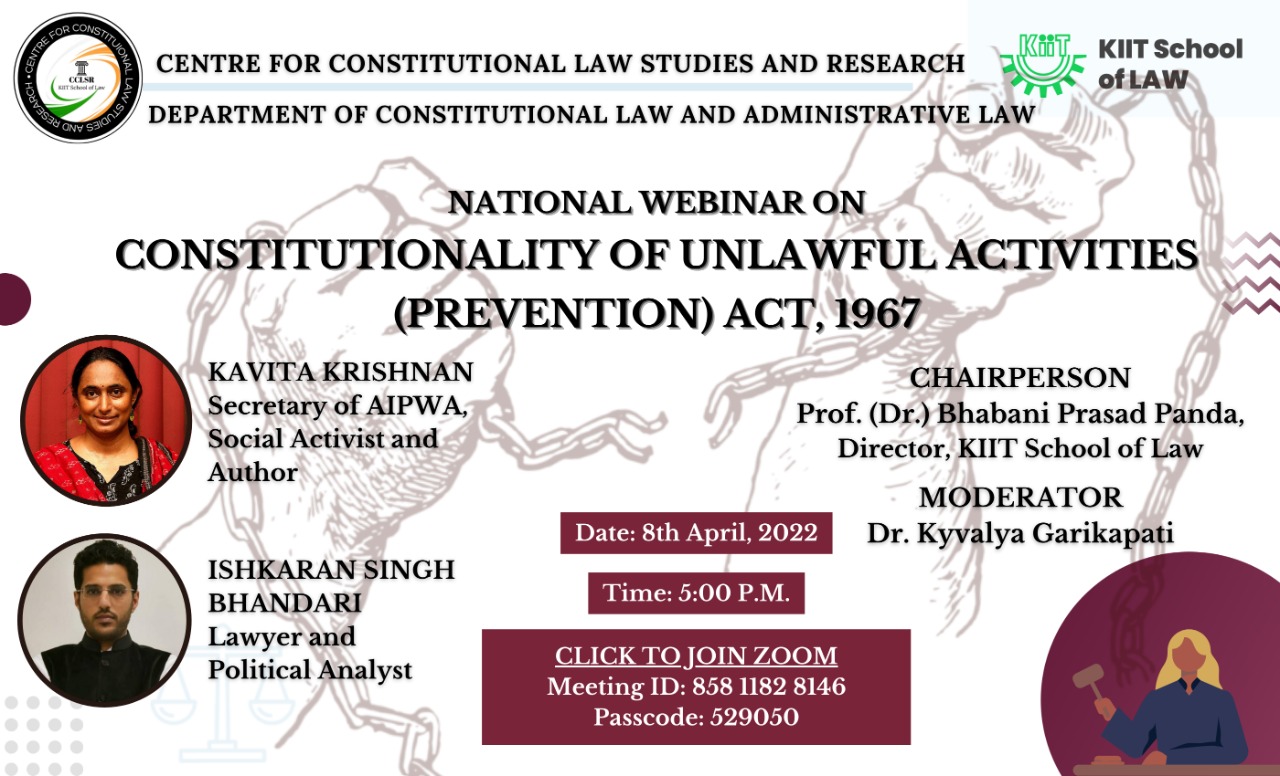 Constitutionality of Unlawful Activities