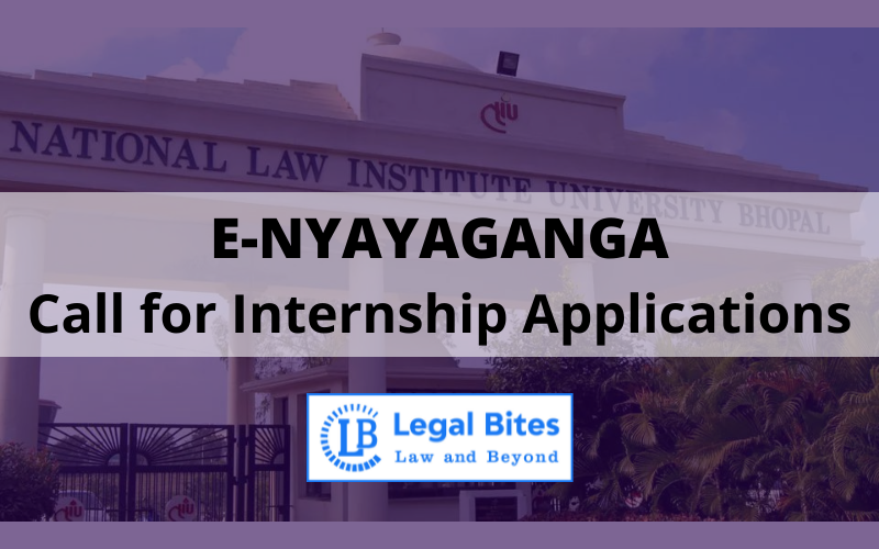 e-Nyayaganga | National Law Institute University, Bhopal 1 NYAYAGANGA
