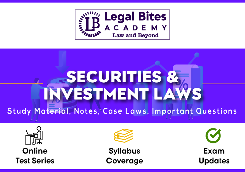 Securities and Investment Laws