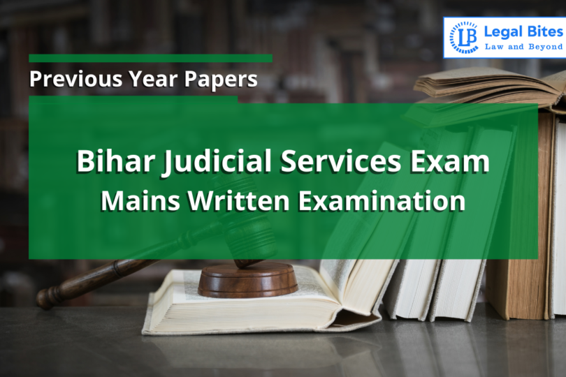 Bihar Judicial Services Exam Mains 2023 Previous Year Paper Law Of Evidence And Procedure 810x540 